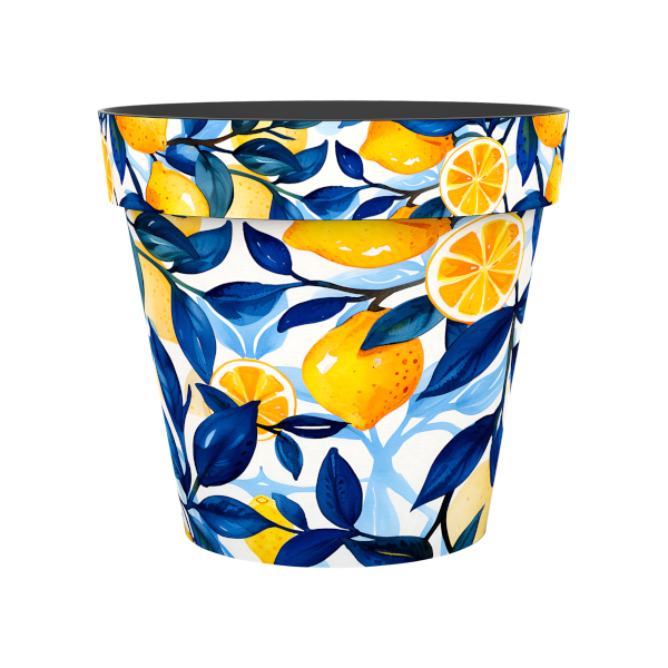 12 Inch Zest Pot Marbella - 4 per case - Decorative Planters